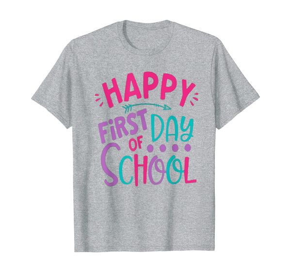 happy first day of school shirt teachers students parents, White;black 
happy first day of school shirt teachers students parents, White;black