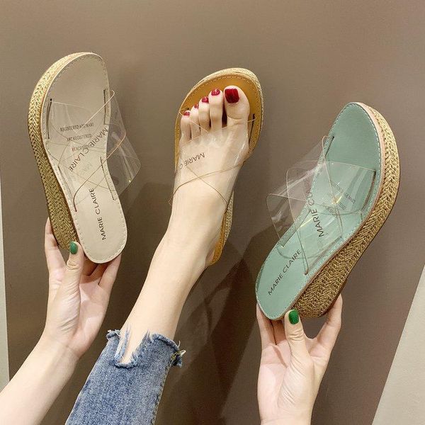 slippers classics fashion high heel slides women open toe outside solid wedges platform summer ladies shoes, Black
slippers classics fashion high heel slides women open toe outside solid wedges platform summer ladies shoes, Black