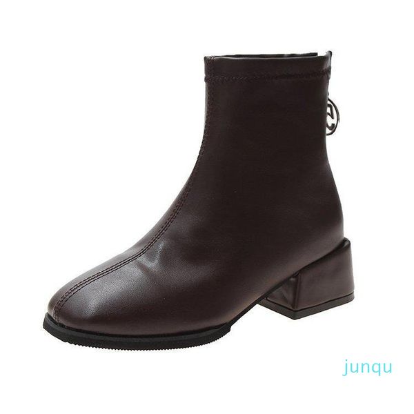 boots 2021 winter rear zipper square toe thick heel short female british style fashion all-match women k808, Black
boots 2021 winter rear zipper square toe thick heel short female british style fashion all-match women k808, Black
