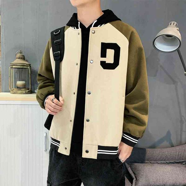 2021 spring and autumn baseball suit men's printed trendy korean new jacket loose embroidered sports casual coat, Black;brown
2021 spring and autumn baseball suit men's printed trendy korean new jacket loose embroidered sports casual coat, Black;brown