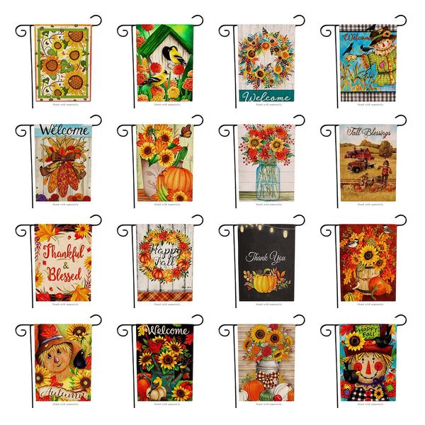 47*32cm linen garden decorations fall sun flower welcome flag home décor , floral double sided printed hanging banner flags party, scarecrow
47*32cm linen garden decorations fall sun flower welcome flag home décor , floral double sided printed hanging banner flags party, scarecrow