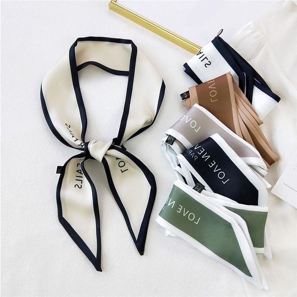 scarves diy small scarf print women narrow long luxury headscarf bag ribbon bandana elegant hijab hair choker, Blue;gray
scarves diy small scarf print women narrow long luxury headscarf bag ribbon bandana elegant hijab hair choker, Blue;gray