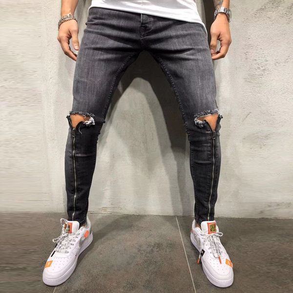 2021 new ripped pencil zipper men ny denim biker jeans destroyed hole hip hop slim fit man jean pantalon cjpi, Blue
2021 new ripped pencil zipper men ny denim biker jeans destroyed hole hip hop slim fit man jean pantalon cjpi, Blue