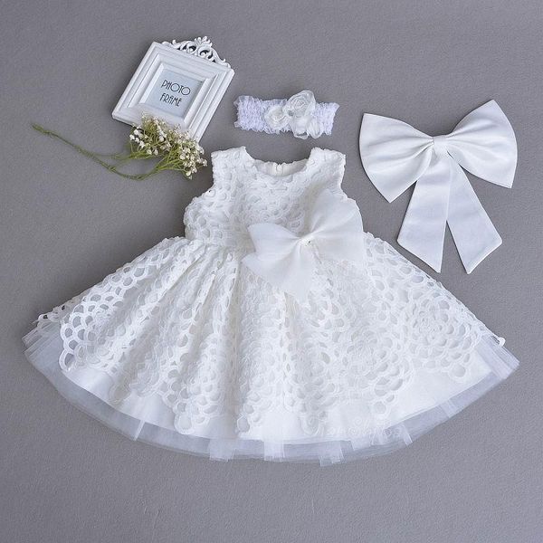 girl's dresses retail baby girl christening gown lace white sleeveless first birthday day party dress headband kids clothing 0-2y e7010, Red;yellow
girl's dresses retail baby girl christening gown lace white sleeveless first birthday day party dress headband kids clothing 0-2y e7010, Red;yellow