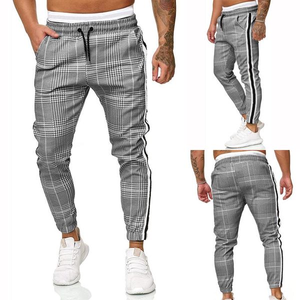 men's pants joggers sweatpants long casual sport slim fit plaid trousers running pantalones hombre pantalon homme ropa, Black
men's pants joggers sweatpants long casual sport slim fit plaid trousers running pantalones hombre pantalon homme ropa, Black