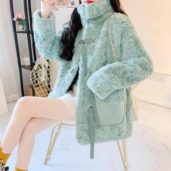 women's fur & faux women autumn winter thick warm coat korean fashion loose lamb jacket female plush overcoat casual outerwear l914, Black
women's fur & faux women autumn winter thick warm coat korean fashion loose lamb jacket female plush overcoat casual outerwear l914, Black