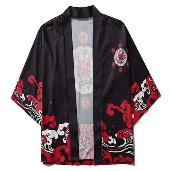 japanese 2021 new kimono jacket ghost men waves printed front open coats summer harajuku japan streetwear loose shirts thin clothing sh3n, Black;brown
japanese 2021 new kimono jacket ghost men waves printed front open coats summer harajuku japan streetwear loose shirts thin clothing sh3n, Black;brown
