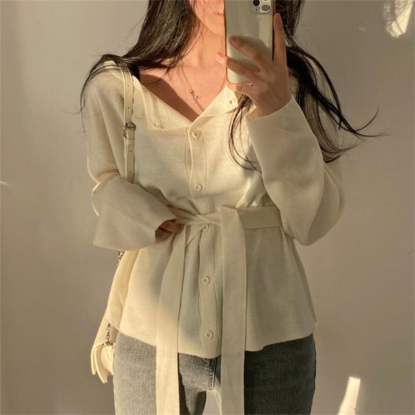 women's knits & tees alien kitty solid knitwear cardigans coats women sashes slim all match chic sweaters stylish 2021 streetwear offic, White
women's knits & tees alien kitty solid knitwear cardigans coats women sashes slim all match chic sweaters stylish 2021 streetwear offic, White