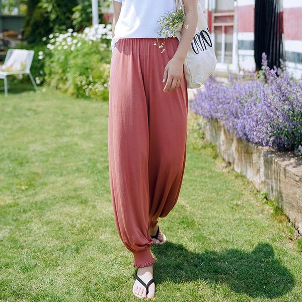 women's pants & capris fairynatural women casual soft elastic waist 2021 summer female high loose straight trousers, Black;white
women's pants & capris fairynatural women casual soft elastic waist 2021 summer female high loose straight trousers, Black;white