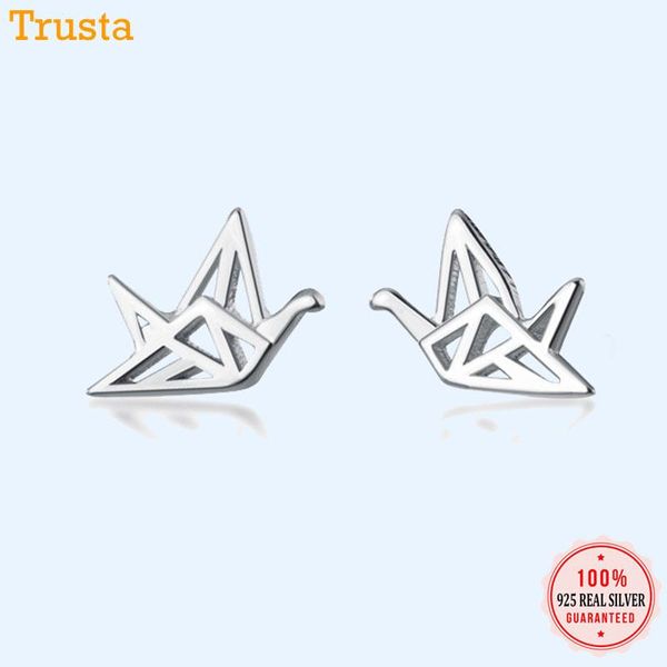 stud trusta 2021 authentic fashion 925 sterling silver sweet hollow papercranes earrings for women girls kids jewelry gift da572, Golden;silver
stud trusta 2021 authentic fashion 925 sterling silver sweet hollow papercranes earrings for women girls kids jewelry gift da572, Golden;silver