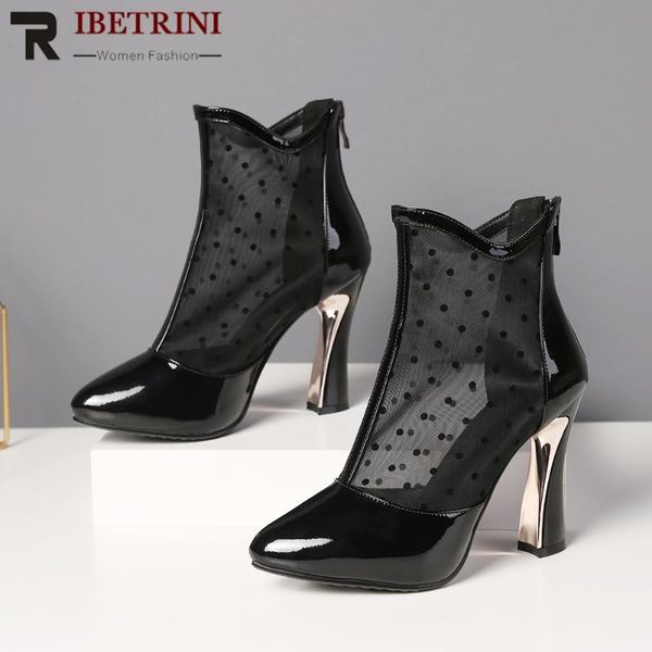 boots ribetrini genuine leather women spring shoes pointed toe high heels ankle zipper casual, Black
boots ribetrini genuine leather women spring shoes pointed toe high heels ankle zipper casual, Black