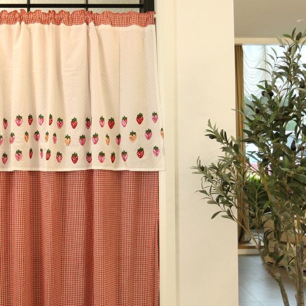 curtain & drapes strawberry small red grid door partition american country wear rod punch
curtain & drapes strawberry small red grid door partition american country wear rod punch