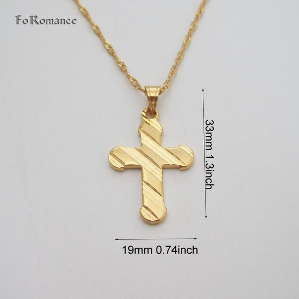 pendant necklaces yellow gold gp 18" thin chain jesus cross symbol carved lines necklace, Silver
pendant necklaces yellow gold gp 18" thin chain jesus cross symbol carved lines necklace, Silver