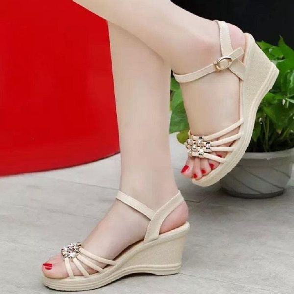 dress shoes 35-40 size summer women shoe wedges med heel open toe sandals fashion student peep-toe, Black
dress shoes 35-40 size summer women shoe wedges med heel open toe sandals fashion student peep-toe, Black