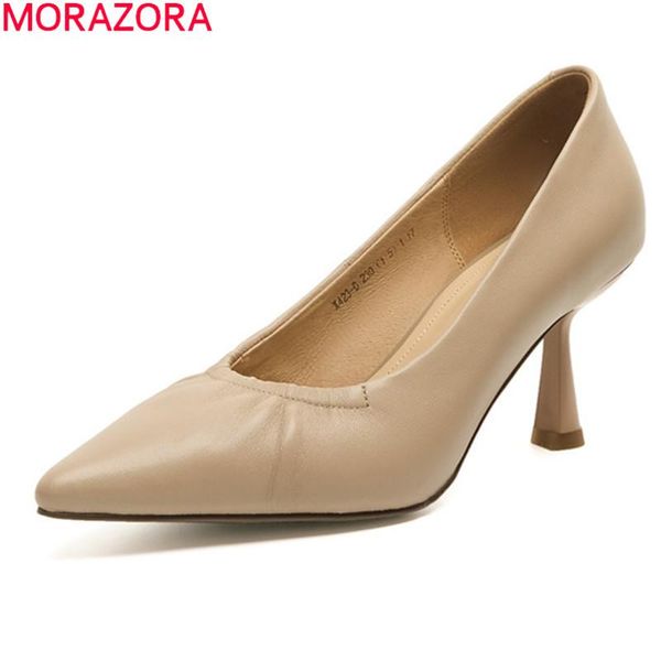 dress shoes morazora 2021 arrival high heels summer shallow fashion women pumps genuine leather party apricot, Black
dress shoes morazora 2021 arrival high heels summer shallow fashion women pumps genuine leather party apricot, Black