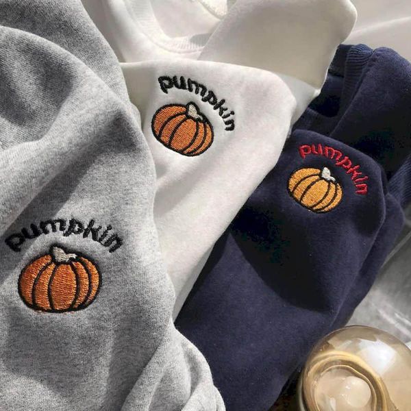 men's hoodies & sweatshirts sweatshirt spring autumn korean preppy small pumpkin embroidery o-neck shirt men women plus velvet thickeni, Black
men's hoodies & sweatshirts sweatshirt spring autumn korean preppy small pumpkin embroidery o-neck shirt men women plus velvet thickeni, Black