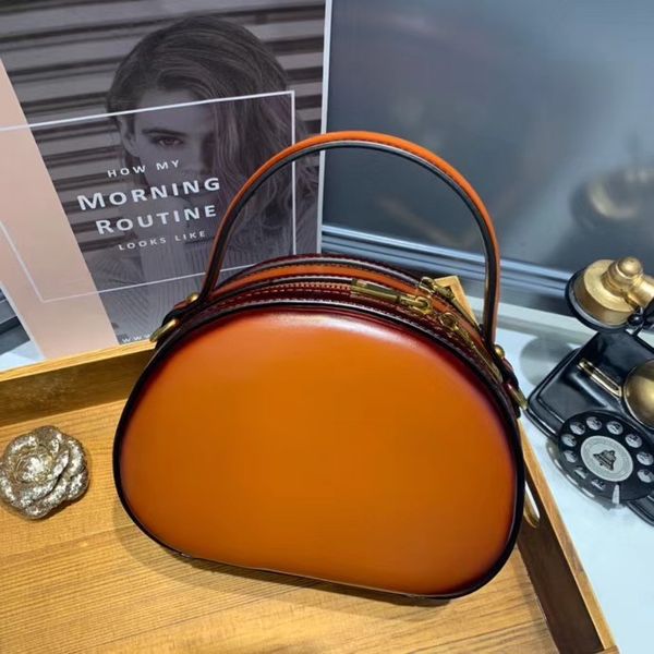 70% off design handbag cowhide women's leather new round bag, korean style single shoulder, fashionable and versatile small bag ri5w, Red;black
70% off design handbag cowhide women's leather new round bag, korean style single shoulder, fashionable and versatile small bag ri5w, Red;black