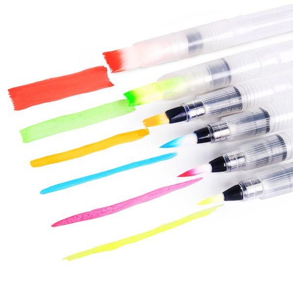 6peices/set refillable paint brush water color brush soft watercolor brush ink pen for painting calligraph drawing art supplies
6peices/set refillable paint brush water color brush soft watercolor brush ink pen for painting calligraph drawing art supplies