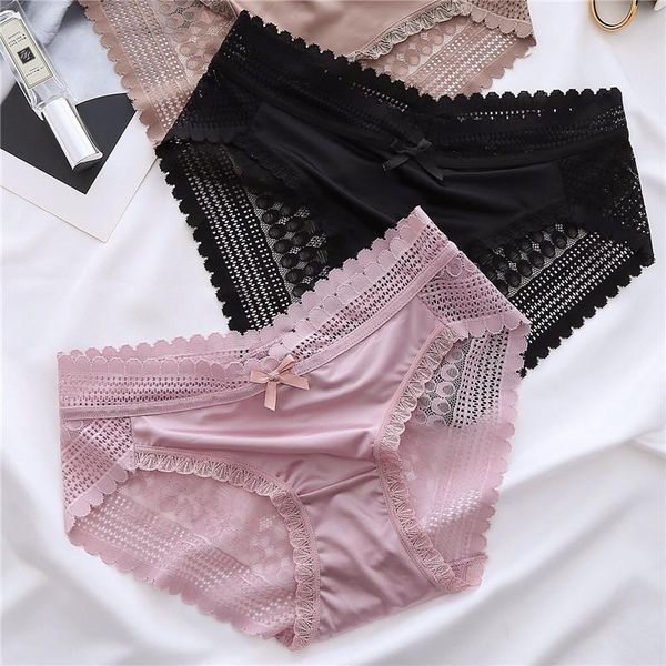 women's panties women lace bottom satin see-through low-waist seamless ladies luxury bow-knot hip raise briefs girls underwear, Black;pink
women's panties women lace bottom satin see-through low-waist seamless ladies luxury bow-knot hip raise briefs girls underwear, Black;pink