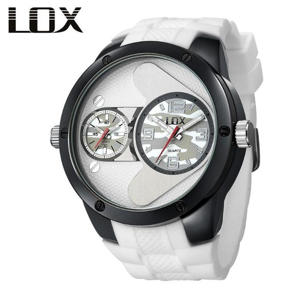 wristwatches lox mens fashion casual double time zone watches quartz male wristwatch clock men relojes hombre montre homme, Slivery;brown
wristwatches lox mens fashion casual double time zone watches quartz male wristwatch clock men relojes hombre montre homme, Slivery;brown
