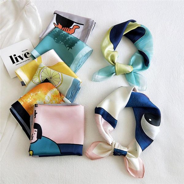 scarves 53x53cm fashion women square scarf all-match wraps elegant floral dot spring summer head neck hair tie band neckerchief, Blue;gray
scarves 53x53cm fashion women square scarf all-match wraps elegant floral dot spring summer head neck hair tie band neckerchief, Blue;gray