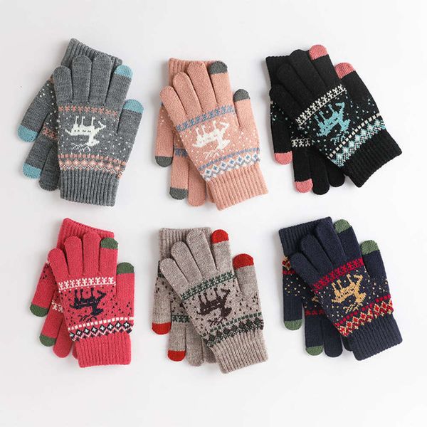gloves autumn and winter touch screen deer plush knitted warm autumn women' adult, Blue;gray
gloves autumn and winter touch screen deer plush knitted warm autumn women' adult, Blue;gray