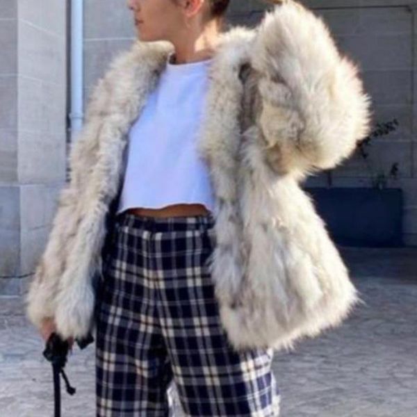 women's fur & faux zoepo turn down collar loose coats women fashion winter casual jackets elegant long sleeve female ladies, Black
women's fur & faux zoepo turn down collar loose coats women fashion winter casual jackets elegant long sleeve female ladies, Black