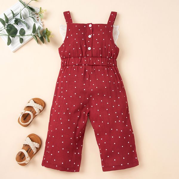 toddler kid girl jumpsuits polka dot lace rompers sleeveless ruffle lace trim one-piece strap overalls outfits 1-6years, Blue
toddler kid girl jumpsuits polka dot lace rompers sleeveless ruffle lace trim one-piece strap overalls outfits 1-6years, Blue