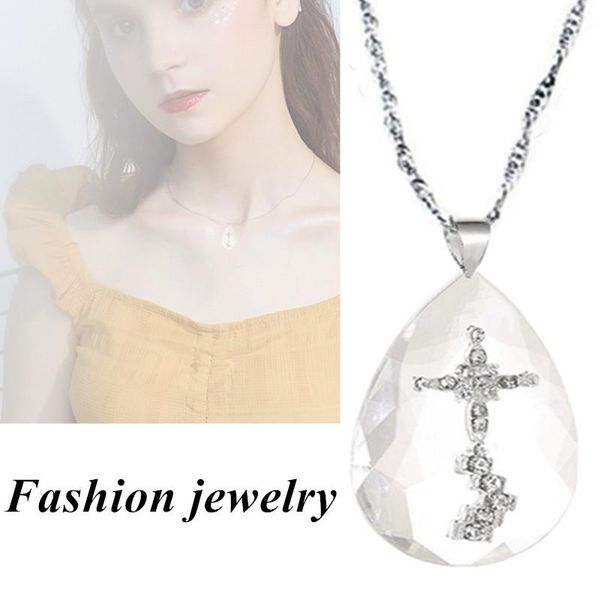 pendant necklaces 4 styles fashion religion daily gifts women jewelry alloy accessories saint cloth crystal cross chain, Silver
pendant necklaces 4 styles fashion religion daily gifts women jewelry alloy accessories saint cloth crystal cross chain, Silver
