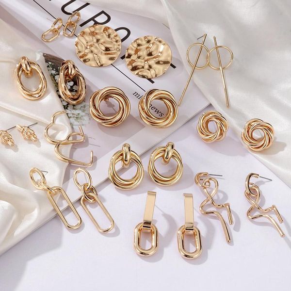 dangle & chandelier fashion vintage earrings for women geometric big gold drop 2021 trend metal hanging female statement jewelry, Silver
dangle & chandelier fashion vintage earrings for women geometric big gold drop 2021 trend metal hanging female statement jewelry, Silver