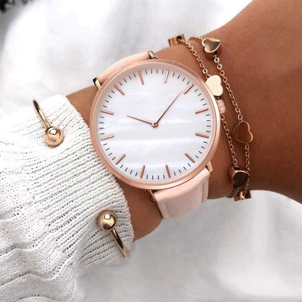 wristwatches women's watch casual fashion round pointer clock ladies quartz wristwatch female solid color leather watches for student g, Slivery;brown
wristwatches women's watch casual fashion round pointer clock ladies quartz wristwatch female solid color leather watches for student g, Slivery;brown