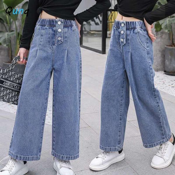 jeans qunq fashion girls 2021 spring summer kids wide leg pants for toddler teens girl high waist children denim trousers, Blue
jeans qunq fashion girls 2021 spring summer kids wide leg pants for toddler teens girl high waist children denim trousers, Blue