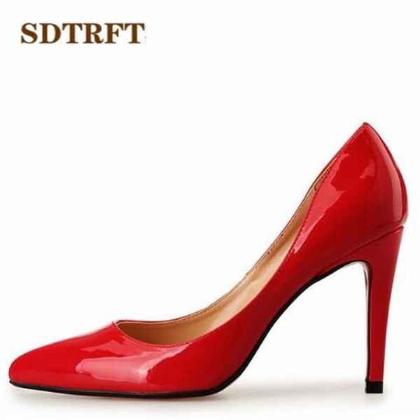 sdtrft plus:45 46 47 48 spring/autumn stilettos 10cm thin heels patent leather red nightclub pumps women pointed toe shoes, Black
sdtrft plus:45 46 47 48 spring/autumn stilettos 10cm thin heels patent leather red nightclub pumps women pointed toe shoes, Black