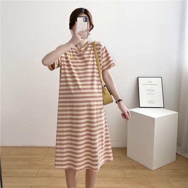 maternity dresses 2021 summer pregnancy skirt striped loose length cotton short sleeve dress clothes for pregnant women, White
maternity dresses 2021 summer pregnancy skirt striped loose length cotton short sleeve dress clothes for pregnant women, White