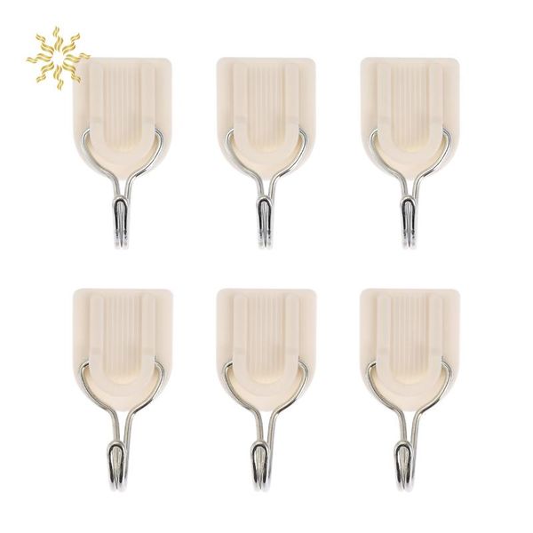 hooks & rails 6pcs white self-adhesive wall hook hanger plastic sticky door after seamless tile kitchen bathroom
hooks & rails 6pcs white self-adhesive wall hook hanger plastic sticky door after seamless tile kitchen bathroom