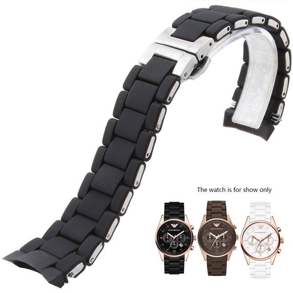 watch bands silicone stainless steel watchband for ar5905 ar5920 ar5891 strap bracelet 20mm 23mm black brown white wristwatches band
watch bands silicone stainless steel watchband for ar5905 ar5920 ar5891 strap bracelet 20mm 23mm black brown white wristwatches band