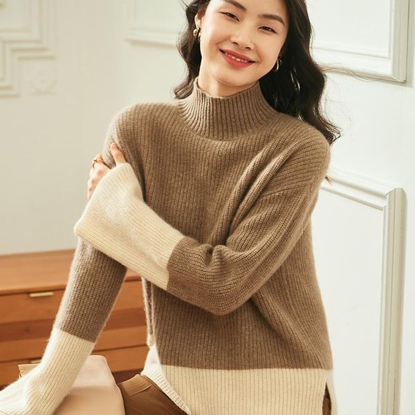 women's sweaters high-end autumn winter 100% cashmere double thickening pullovers sweater female loose knitted girl clothes standard, White;black
women's sweaters high-end autumn winter 100% cashmere double thickening pullovers sweater female loose knitted girl clothes standard, White;black