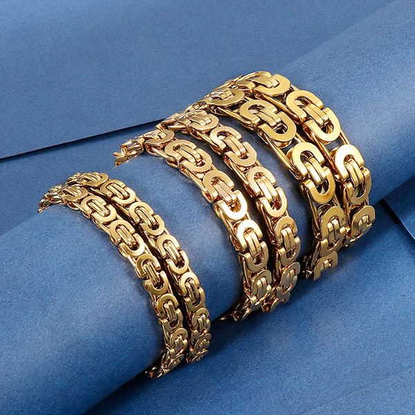 chains punk rock hiphop biker necklace bracelets for men women 8mm 10mm stainless steel gold byzantine curb link chain fashion jewelry, Silver
chains punk rock hiphop biker necklace bracelets for men women 8mm 10mm stainless steel gold byzantine curb link chain fashion jewelry, Silver