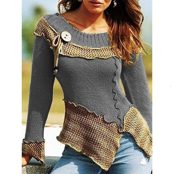 2021 new women knitted sweater autumn female long sleeve patchwork button knit sweaters femme pullover sreetwear ldvl, White;black
2021 new women knitted sweater autumn female long sleeve patchwork button knit sweaters femme pullover sreetwear ldvl, White;black