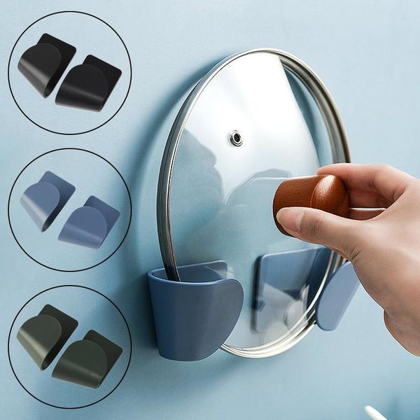 kitchen storage & organization 2pcs/set pot lid holder wallmounted hanging hook for pan cover rack organizer plastic self adhesive
kitchen storage & organization 2pcs/set pot lid holder wallmounted hanging hook for pan cover rack organizer plastic self adhesive