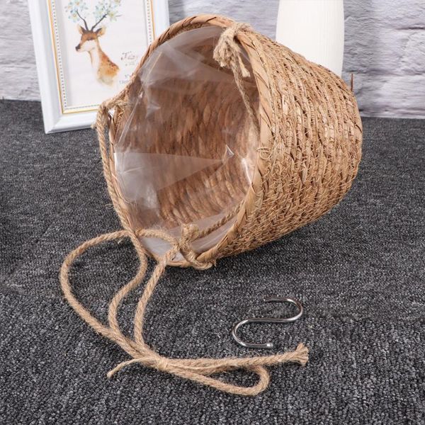 storage baskets straw woven flower basket hanging fleshy pot flowerpot plants succulent potted holder for home garden (lig
storage baskets straw woven flower basket hanging fleshy pot flowerpot plants succulent potted holder for home garden (lig