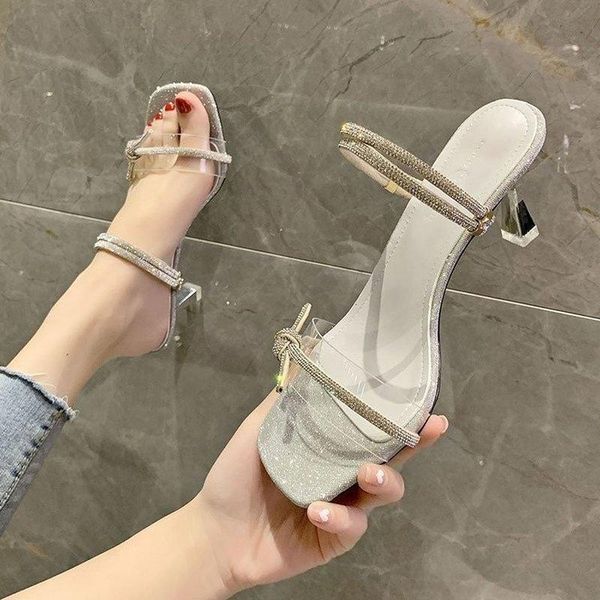 sandals 2021 female summer pvc slippers ladies high heels square open toe slides party shoes women for, Black
sandals 2021 female summer pvc slippers ladies high heels square open toe slides party shoes women for, Black
