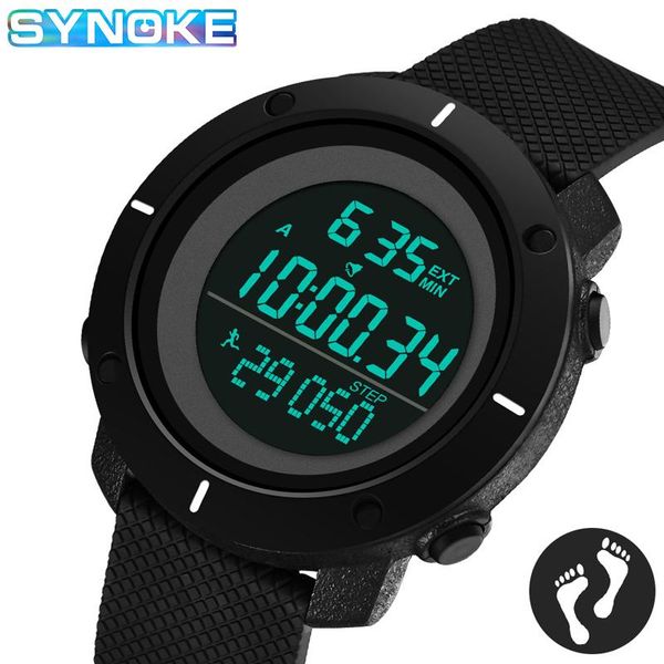 synoke mens watches sports pedometer function men led digital watches women army digital wristwatch relogio masculinoi, Slivery;brown
synoke mens watches sports pedometer function men led digital watches women army digital wristwatch relogio masculinoi, Slivery;brown