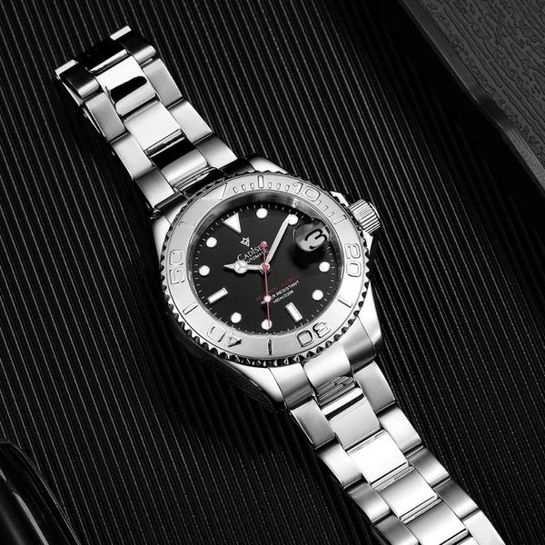 wristwatches cadisen business mechanical automatic men watch luxury nh35a movement watches stainless steel 100mwaterproof reloj, Slivery;brown
wristwatches cadisen business mechanical automatic men watch luxury nh35a movement watches stainless steel 100mwaterproof reloj, Slivery;brown