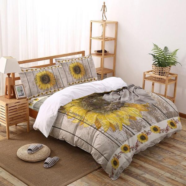 bedding sets farm sunflower vintage wood rustic bed linens printed duvet cover set for home housse de couette bedclothes
bedding sets farm sunflower vintage wood rustic bed linens printed duvet cover set for home housse de couette bedclothes