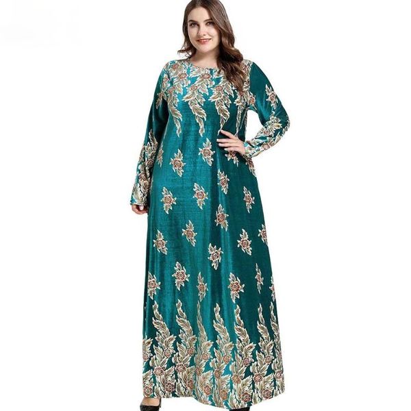 ethnic clothing muslim 2021 demure plus-size women's comfortable long sleeve skirt in velvet and gold stamping with vegetable print, Red
ethnic clothing muslim 2021 demure plus-size women's comfortable long sleeve skirt in velvet and gold stamping with vegetable print, Red