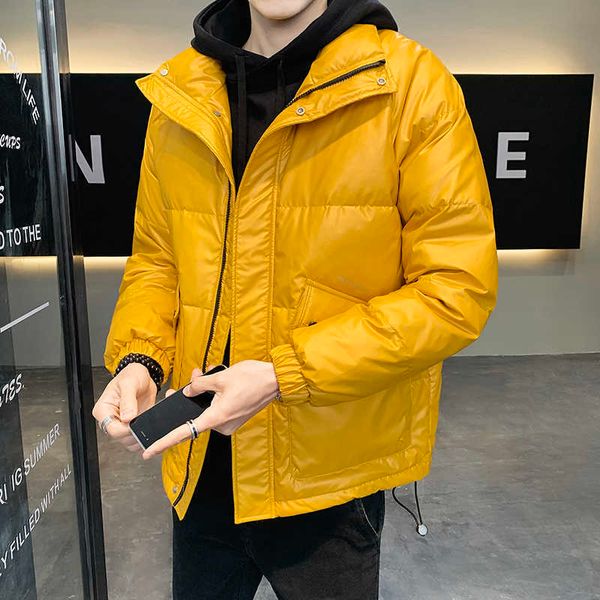 men's white duck down winter jacket, stand collar parka, thick warm, waterproof shiny, Black
men's white duck down winter jacket, stand collar parka, thick warm, waterproof shiny, Black