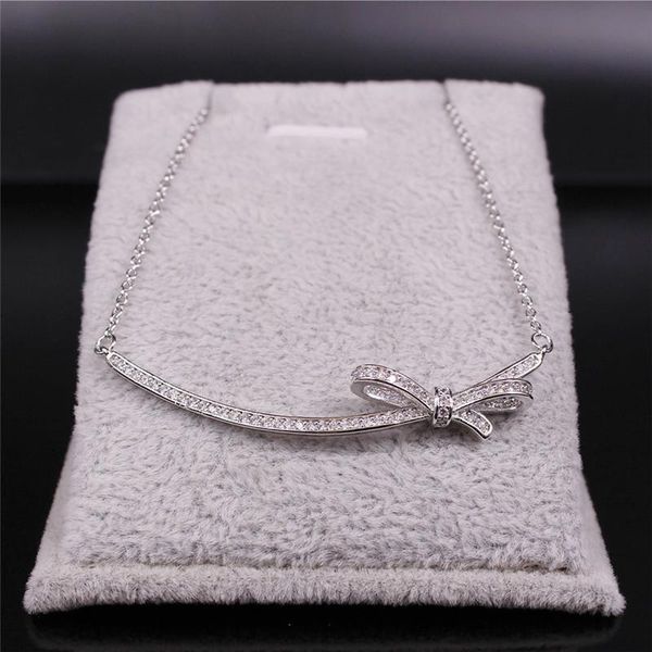 pendant necklaces 2021 copper zircon chain necklace for women silver color bow statement fashion jewelry colar n2021s04
pendant necklaces 2021 copper zircon chain necklace for women silver color bow statement fashion jewelry colar n2021s04