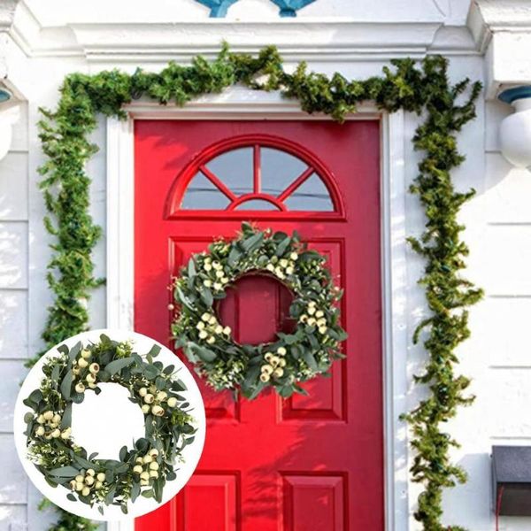 decorative flowers & wreaths plastic unique fine texture eucalyptus leaves wreath bright-colored vivid for decoration
decorative flowers & wreaths plastic unique fine texture eucalyptus leaves wreath bright-colored vivid for decoration