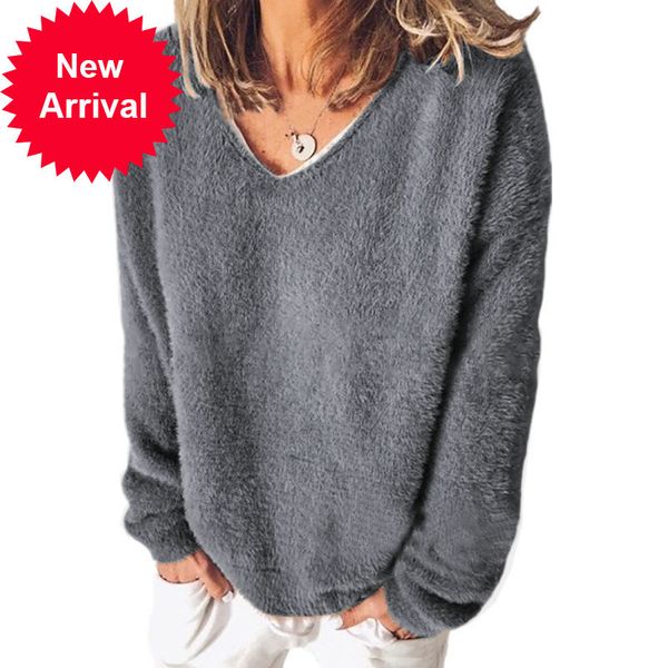 streetwear 5xl large size soft plush casual long sleeve v-neck loose pullovers autumn winter women clothing sweater, White;black
streetwear 5xl large size soft plush casual long sleeve v-neck loose pullovers autumn winter women clothing sweater, White;black
